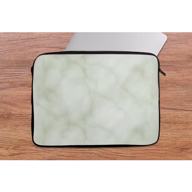 Groen - Marmer - Aders laptophoes neopreen klein 279 -tafel