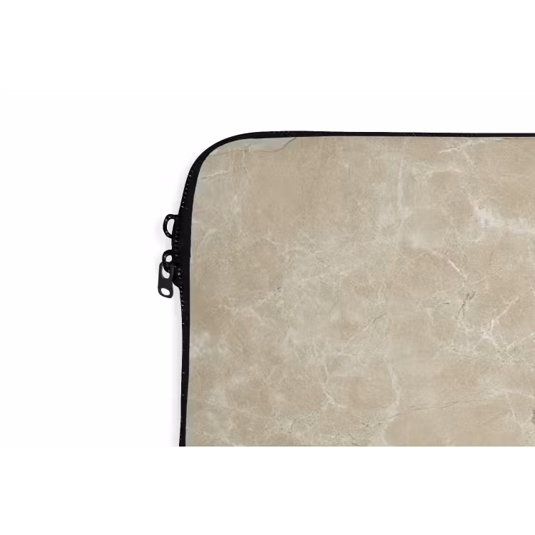 Lichtbeige - Marmer - Diffusie adering laptophoes neopreen klein 279 -detail