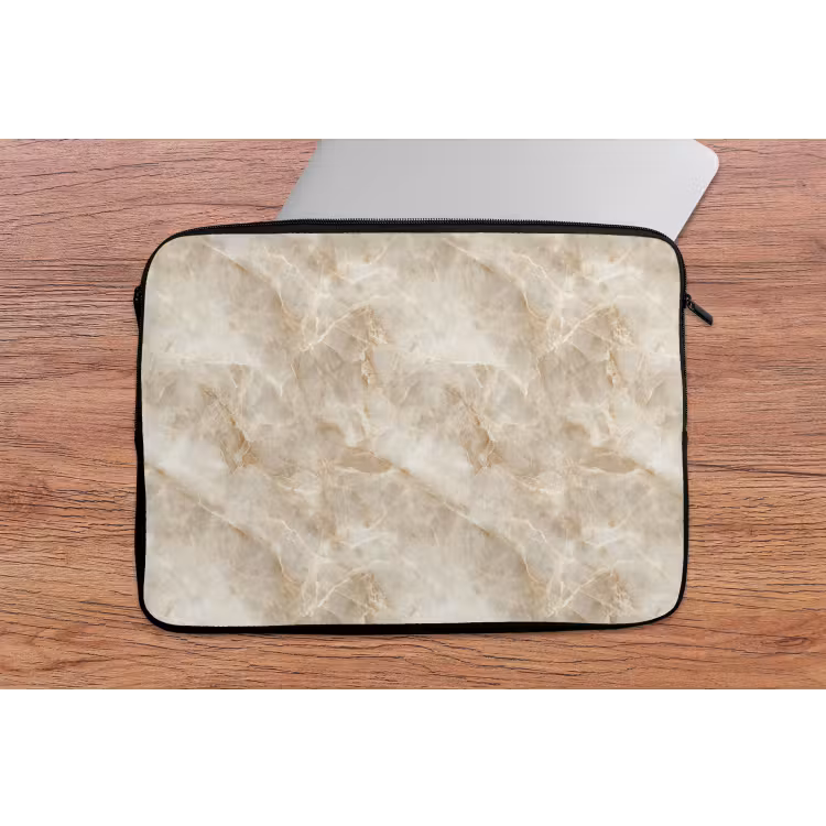 Lichtbeige - Onyx - Subtiel laptophoes neopreen klein 279 -tafel