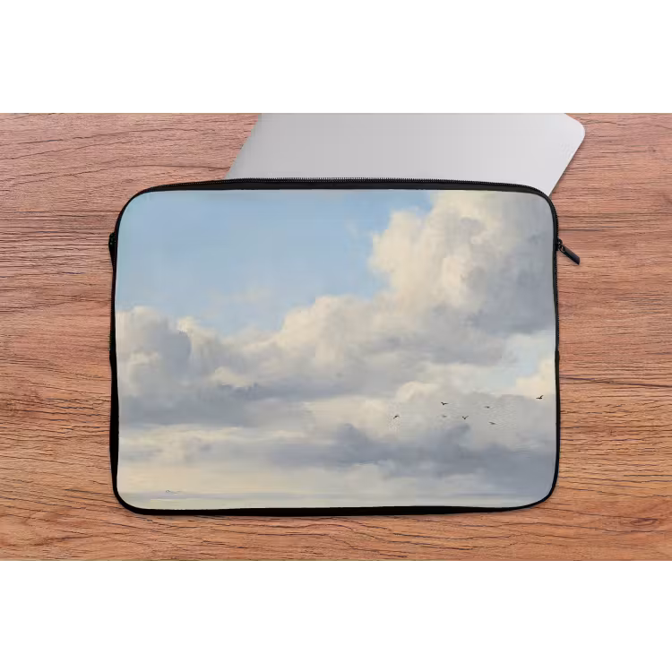 Lucht - Wolken - Natuur - Klassiek - Blauw laptophoes neopreen klein -tafel
