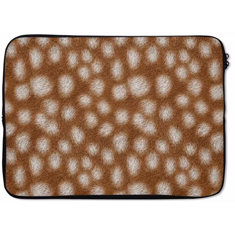 Hert - Vacht - Bruin laptophoes neopreen klein 279 -zkaufland3dotto