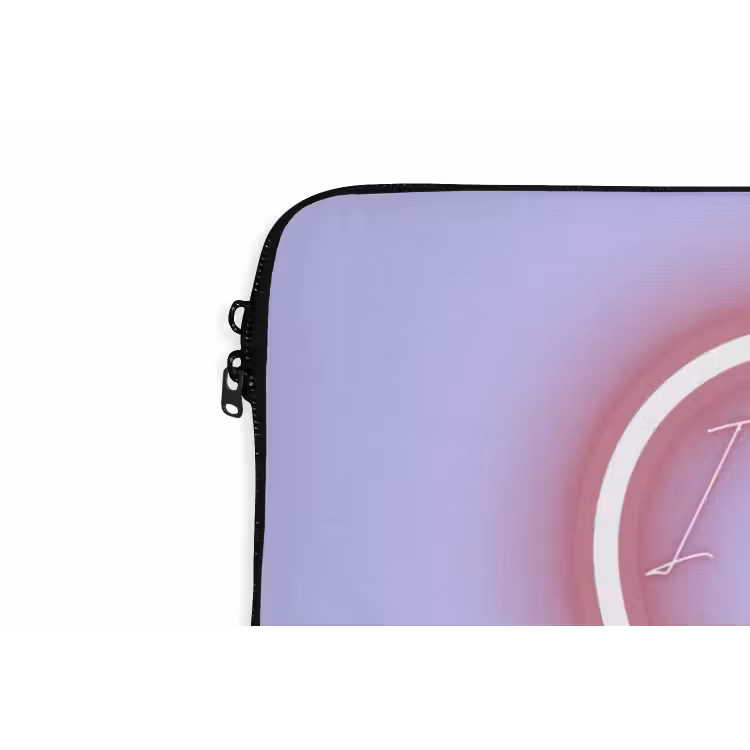 I liked it so it's mine - Neon hart - Paars laptophoes neopreen klein -detail
