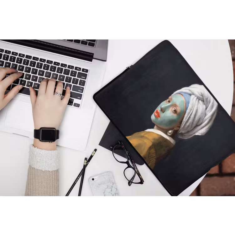 Iconisch - Modern - Kleurrijk laptophoes neopreen klein -bureau
