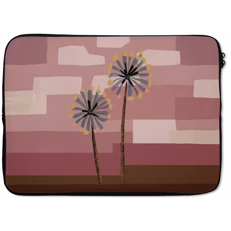 Illustratie - Bloemen - Vlakken - Abstract laptophoes neopreen klein -zkaufland3dotto