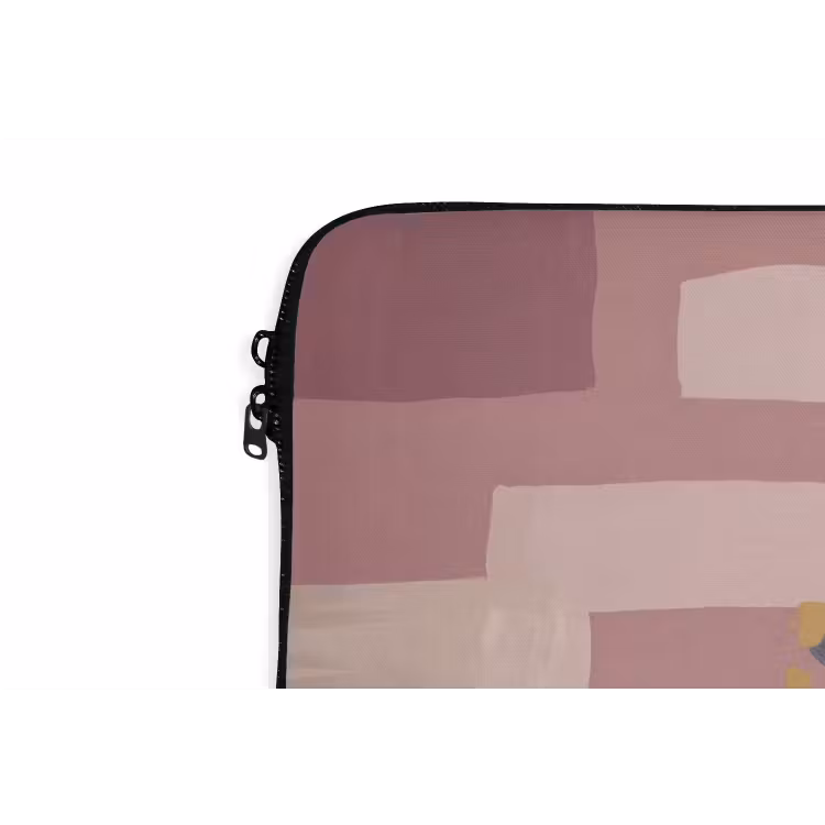 Illustratie - Bloemen - Vlakken - Abstract laptophoes neopreen klein -detail