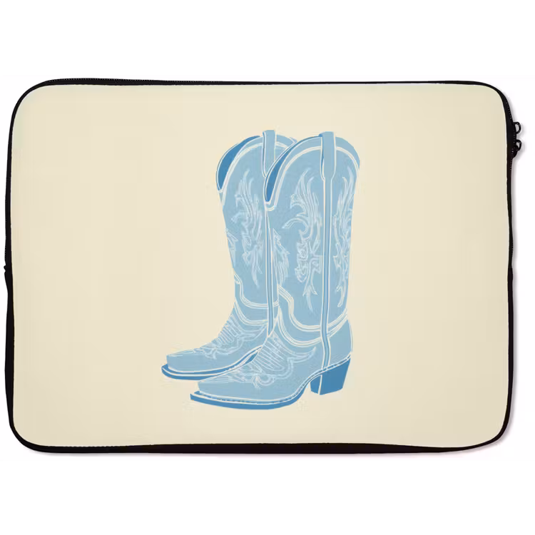 Illustratie - Cowboylaarzen - Patroon laptophoes neopreen klein -zkaufland3dotto