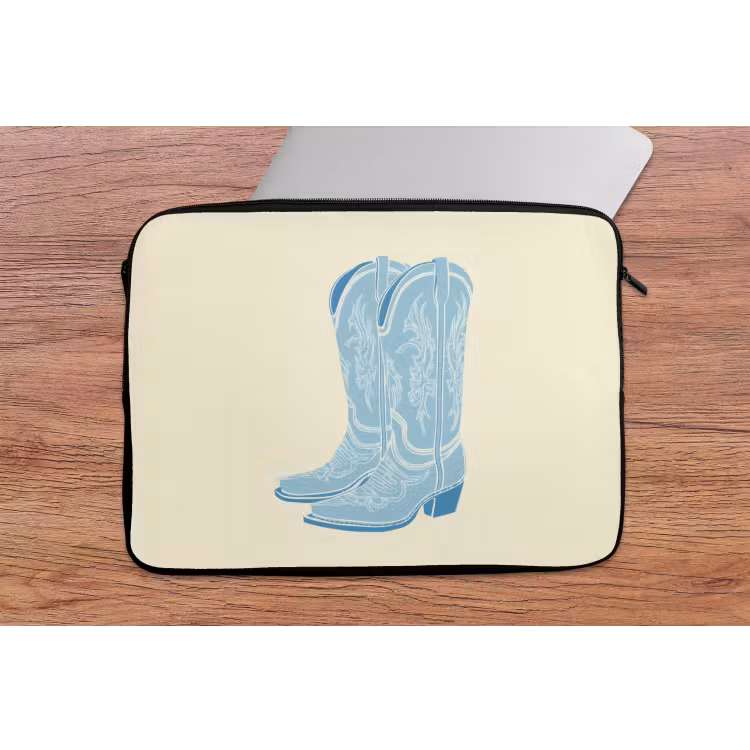 Illustratie - Cowboylaarzen - Patroon laptophoes neopreen klein -tafel