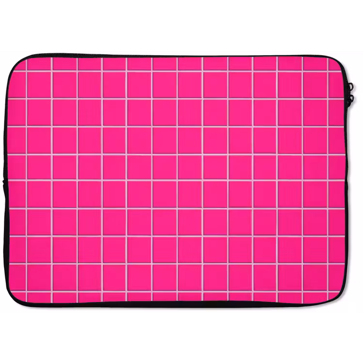 Tegels - Vierkant - Fuchsia laptophoes neopreen klein 279 -zkaufland3dotto