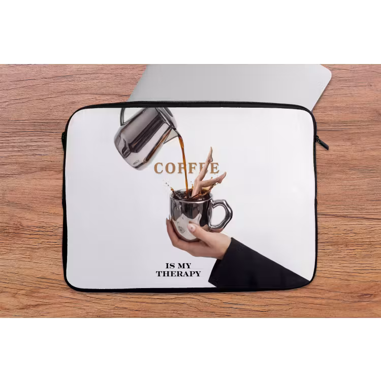 Koffie - Mok - Kan - Therapie laptophoes neopreen klein -tafel