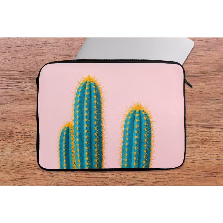 Cactussen - Modern - Pastel laptophoes neopreen klein -tafel