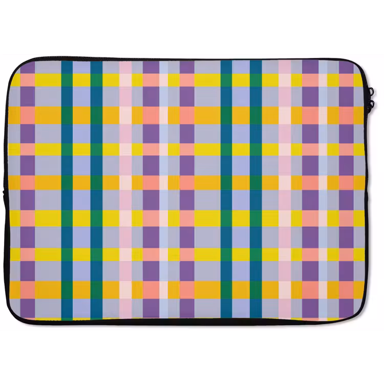 Ruit - Patroon - Kleurrijk laptophoes neopreen klein 279 -zkaufland3dotto