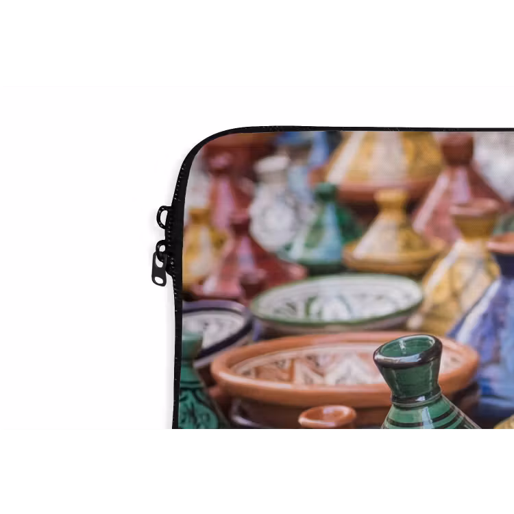 Laptop hülle - Keramik – Bunt – Muster - Aardewerk - Kleurrijk - Patroon laptophoes neopreen klein