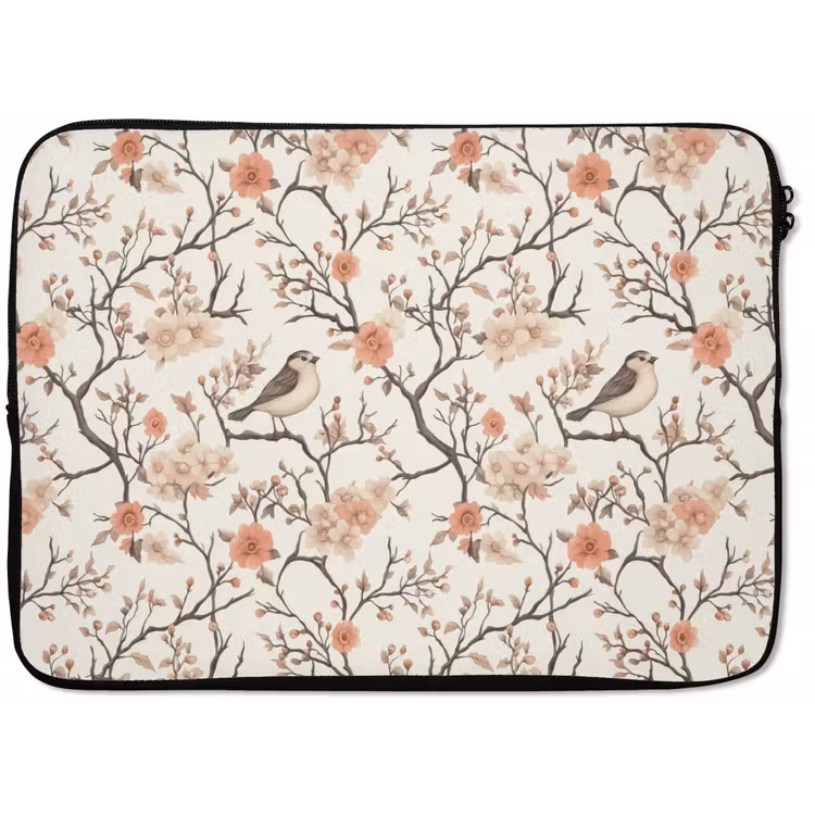 Kersenbloesem - Mus - Roze laptophoes neopreen klein 279 -zkaufland3dotto