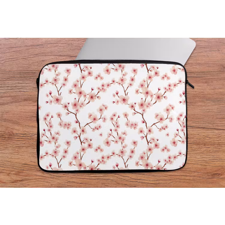 Kersenbloesem - Takken - Roze laptophoes neopreen klein 279 -tafel