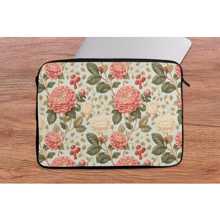 Klassiek - Botanisch - Veelkleurig laptophoes neopreen klein 279 -tafel