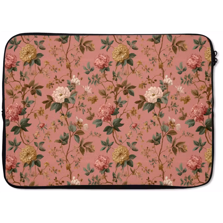 Klassiek - Botanisch - Roze laptophoes neopreen klein 279 -zkaufland3dotto