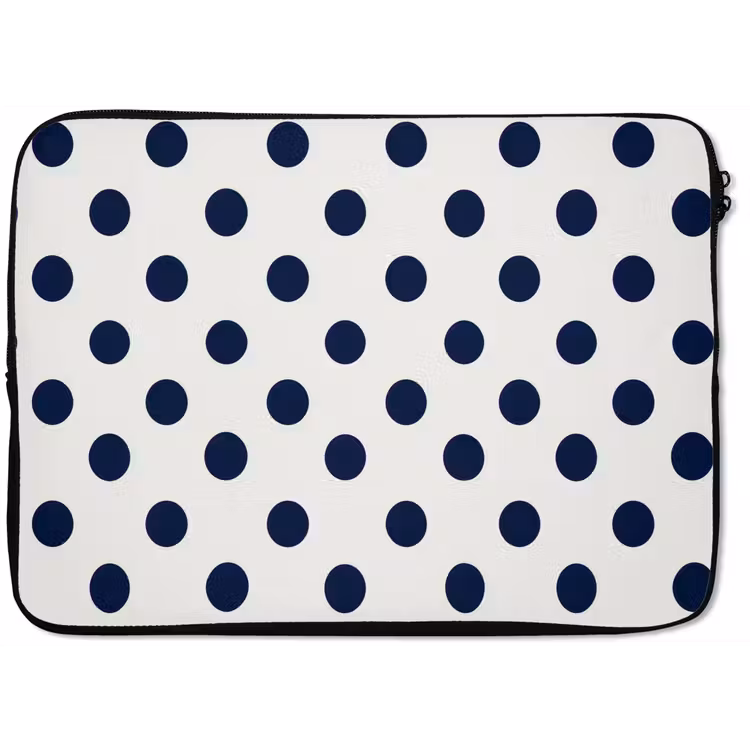 Klassiek - Stippen - Blauw laptophoes neopreen klein 279 -zkaufland3dotto