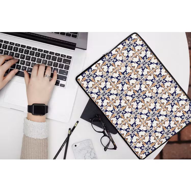 Klassiek - Patroon - Kleurrijk laptophoes neopreen klein 279 -bureau