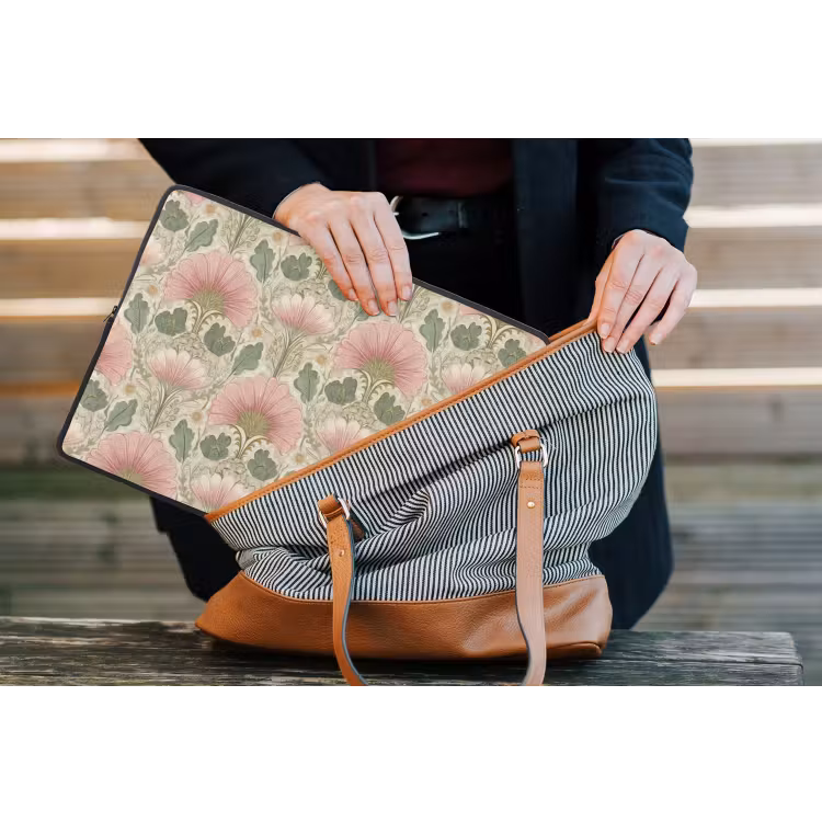 Klassiek - Patroon - Roze laptophoes neopreen klein 279 -tas