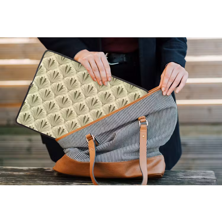 Klassiek - Waaier - Groen laptophoes neopreen klein 279 -tas