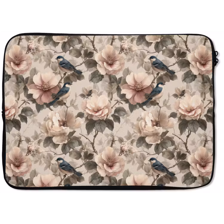 Klassiek - Vogels - Kleurrijk laptophoes neopreen klein 279 -zkaufland3dotto