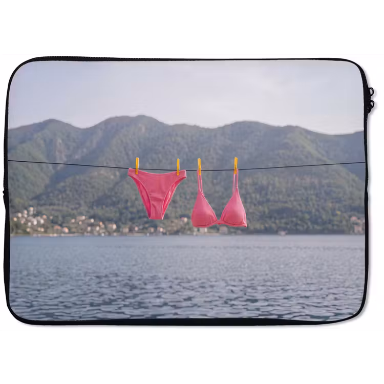 Kleding - Badkleding - Waslijn - Zomer - Roze laptophoes neopreen klein -zkaufland3dotto