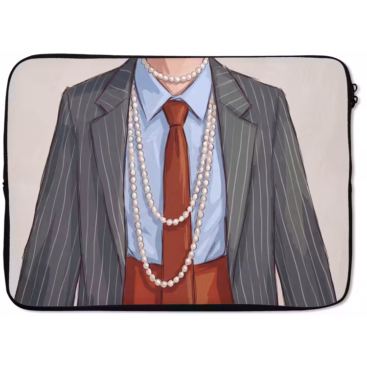 Kleding - Strik - Parels - Klassiek - Mode laptophoes neopreen klein -zkaufland3dotto