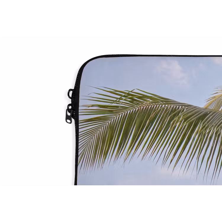 Kokosnoot - Boom - Tropisch - Natuur - Groen laptophoes neopreen klein -detail