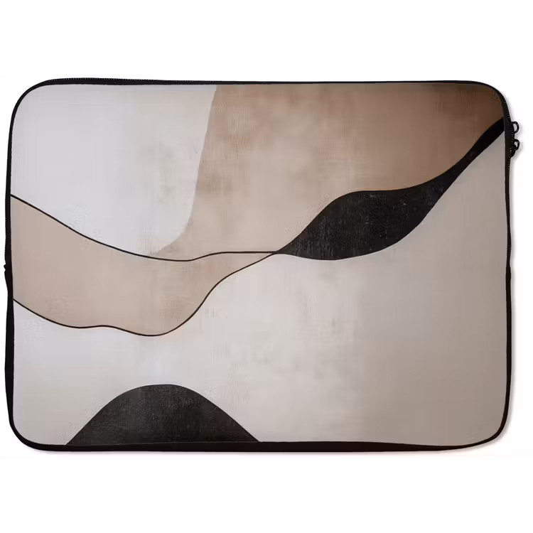 Contourlijnen - Abstracte landschap laptophoes neopreen klein -zkaufland3dotto