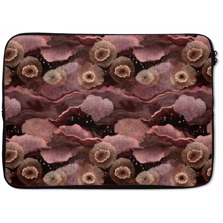 Koraal - Organisch - Roze laptophoes neopreen klein 279 -zkaufland3dotto