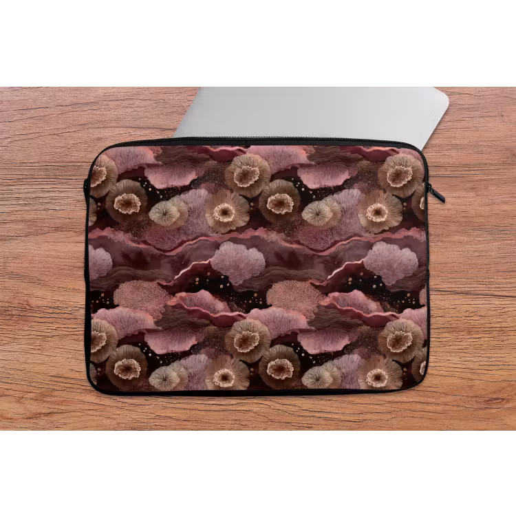 Koraal - Organisch - Roze laptophoes neopreen klein 279 -tafel