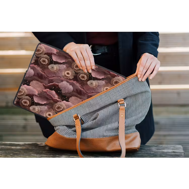 Koraal - Organisch - Roze laptophoes neopreen klein 279 -tas