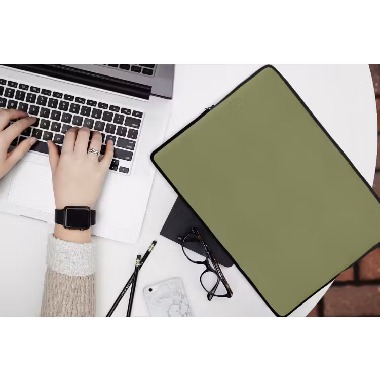 Herbal - Matcha - Groen laptophoes neopreen klein 279 -bureau