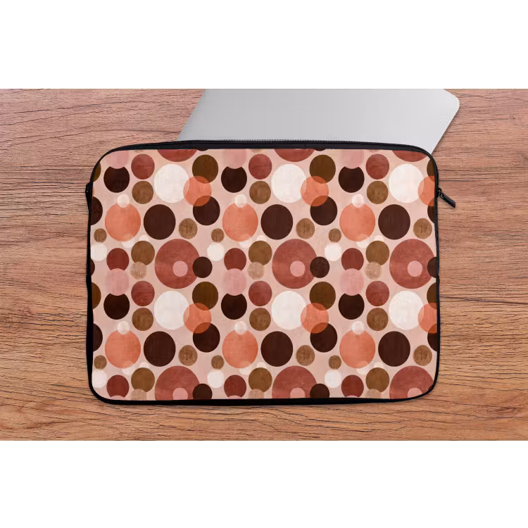 Cirkels - Modern - Kleurrijk laptophoes neopreen klein 279 -tafel