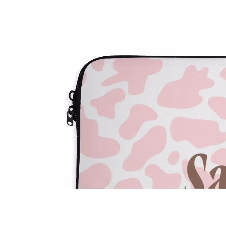 Koeienprint - Roze - Cowboy - Horse laptophoes neopreen klein -detail