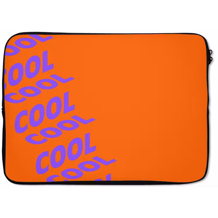 Cool - Paars - Oranje laptophoes neopreen klein -zkaufland3dotto