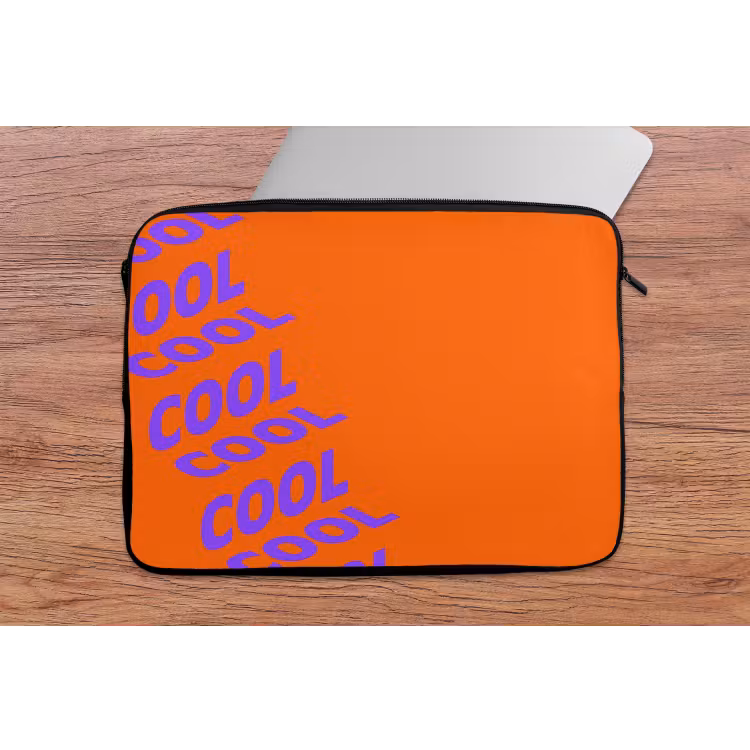 Cool - Paars - Oranje laptophoes neopreen klein -tafel