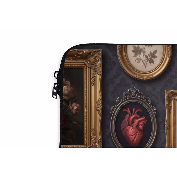 Kunst - Collectie - Vintage - Klassiek - Donker laptophoes neopreen klein -detail