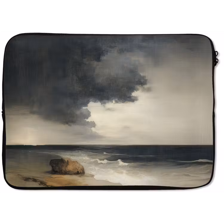 Kust - Golven - Rots - Storm laptophoes neopreen klein -zkaufland3dotto
