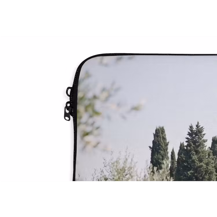 Laptop hülle - Landhaus – Olivenbaum – Obstgarten - Landhuis - olijfboom - gaard laptophoes neopreen klein