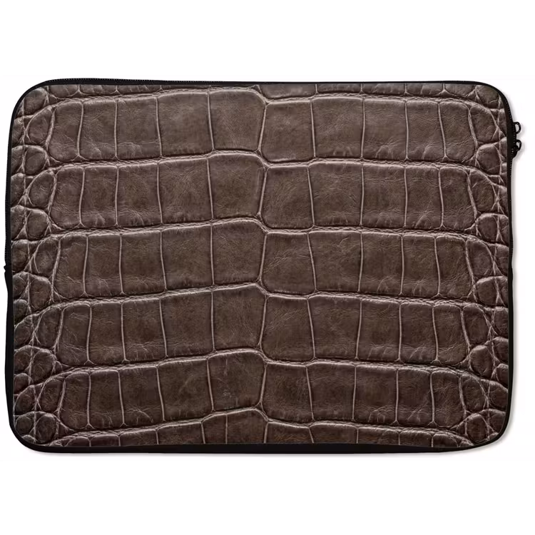 Leer - Krokodil - Mat laptophoes neopreen klein -zkaufland3dotto