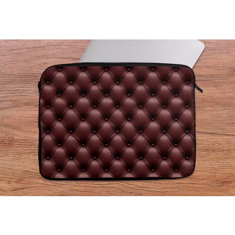 Leer - Patroon - Bordeaux laptophoes neopreen klein 279 -tafel