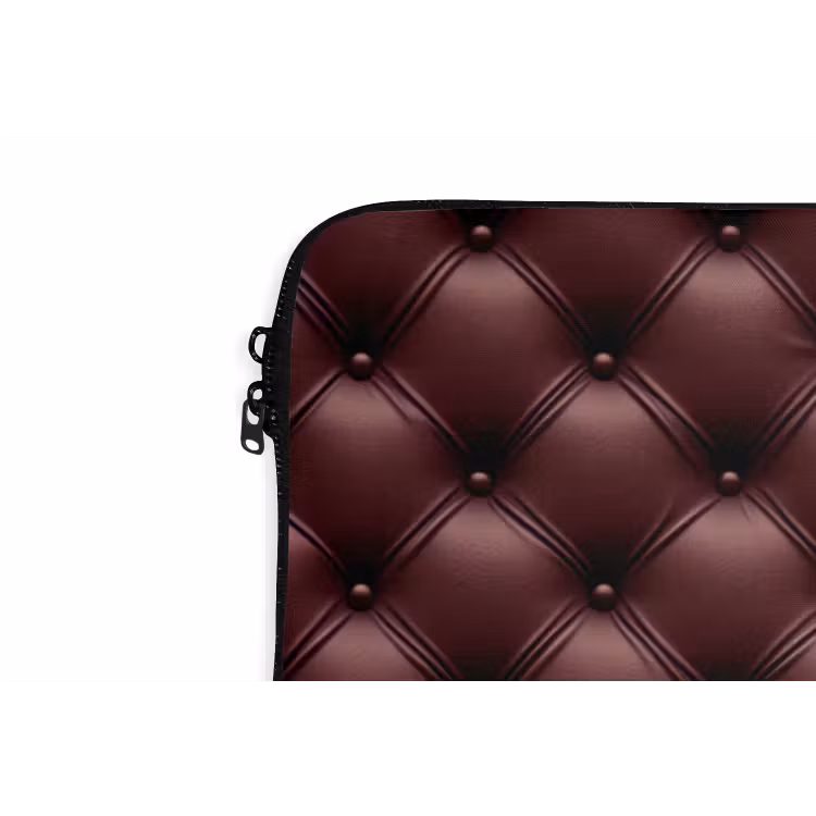 Leer - Patroon - Bordeaux laptophoes neopreen klein 279 -detail
