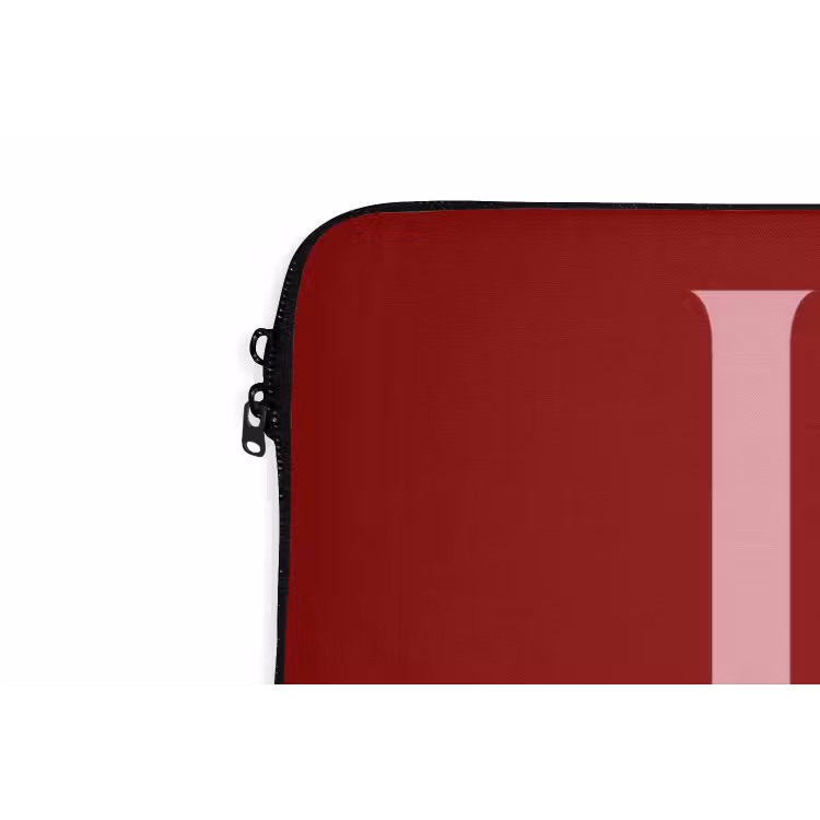Love - Rood - Hatjes laptophoes neopreen klein -detail