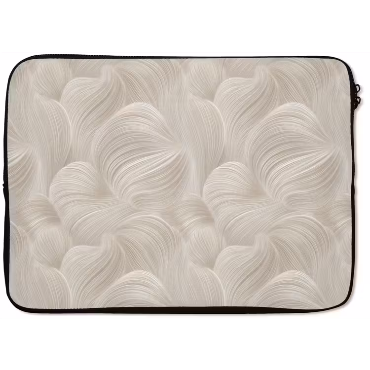 Lijnen - Waaier - Beige laptophoes neopreen klein 279 -zkaufland3dotto