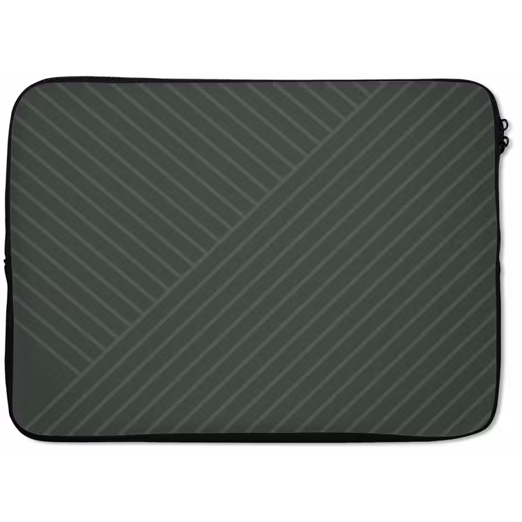 Lijnen - Abstract - Groen - Minimalistisch laptophoes neopreen klein -zkaufland3dotto
