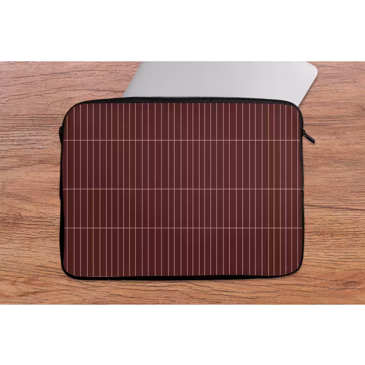 Lijnen - Patroon - Bordeaux laptophoes neopreen klein 279 -tafel