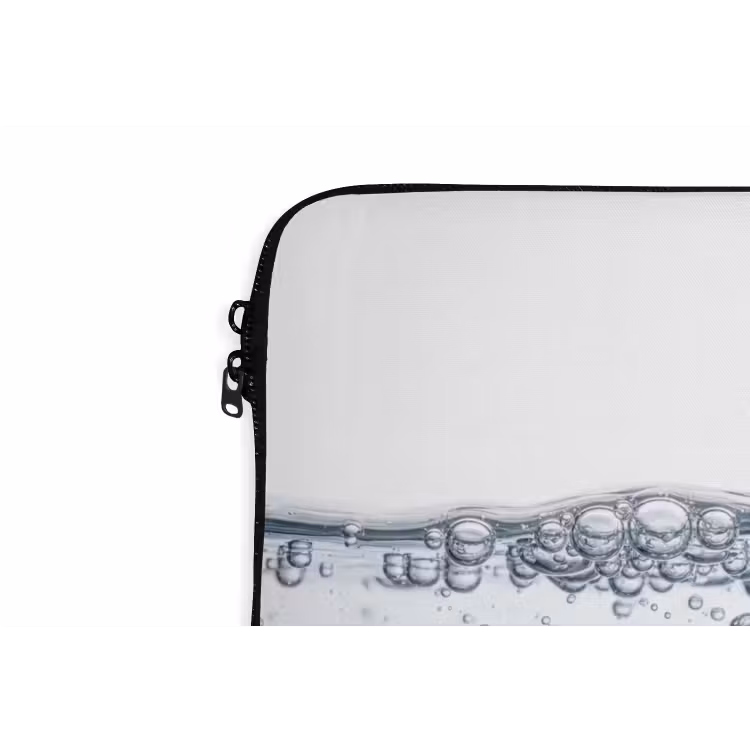 Luchtbellen - Water - Dynamisch laptophoes neopreen klein -detail
