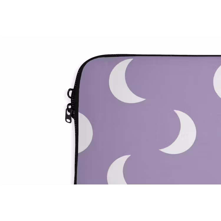Manen - Patroon - Paars laptophoes neopreen klein 279 -detail