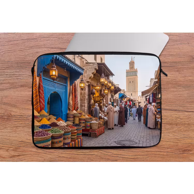 Laptop hülle - Markt – Orientalisch – Farbenfroh - Markt - Oosters - Kleurrijk laptophoes neopreen klein